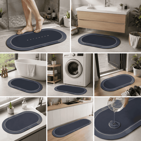 TAPIS DE BAINS ABSORBANTS ANTI-DERAPANTS