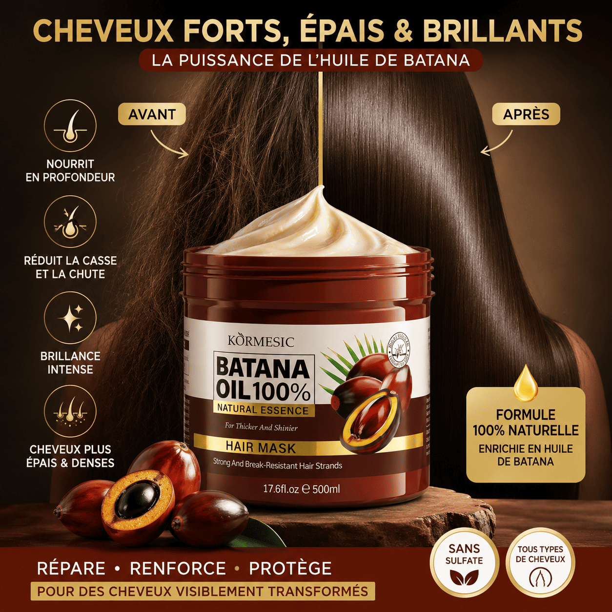 CRÈME CAPILLAIRE HUILE DE BATANA