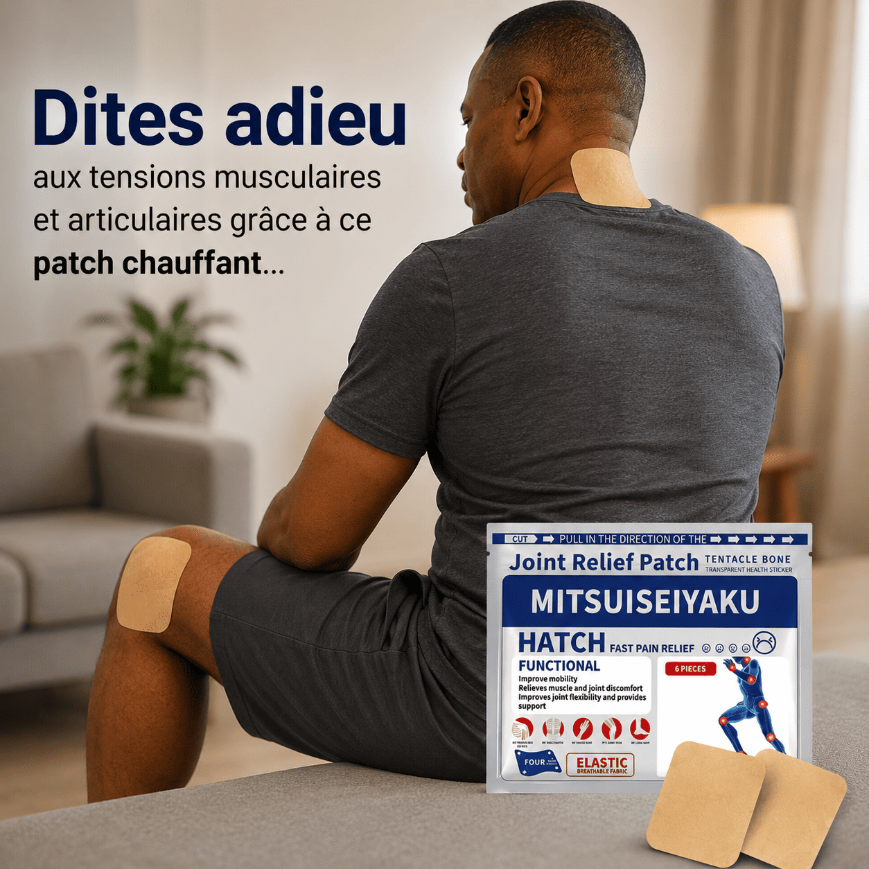 PATCH CHAUFFANT ANTIDOULEUR ARTICULAIRE